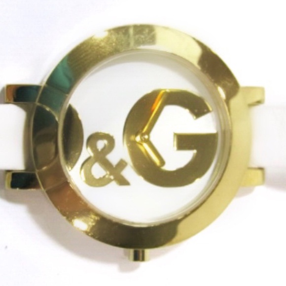 Dolce & Gabbana Gold D&G Logo White Leather Watch - Picture 4 of 7